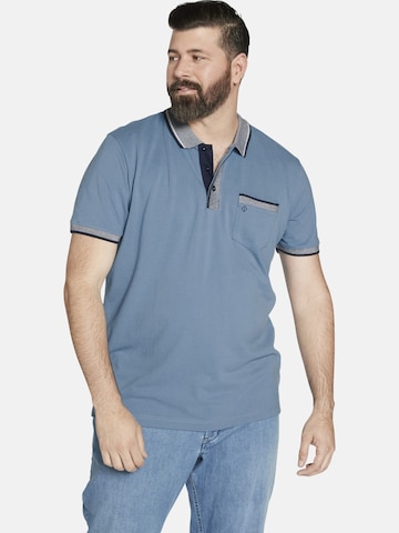 Charles Colby Shirt ' Earl Colga ' in Blauw: voorkant
