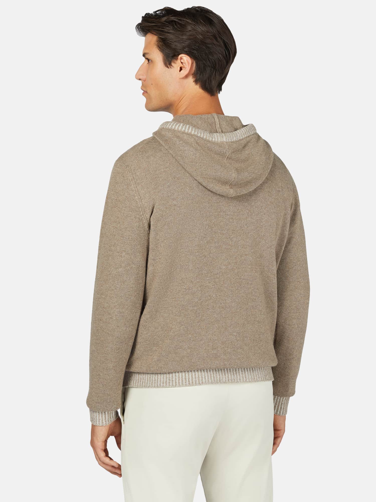Boggi Milano Sweter w kolorze Beżowym 