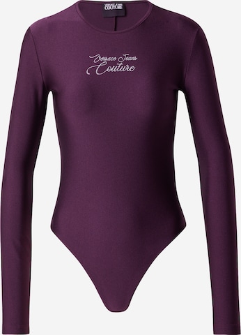 purpurinė Versace Jeans Couture Marškinėliai-glaustinukė: priekis