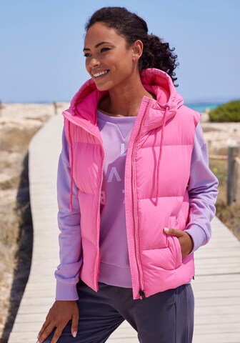 Elbsand Vest in Pink: front