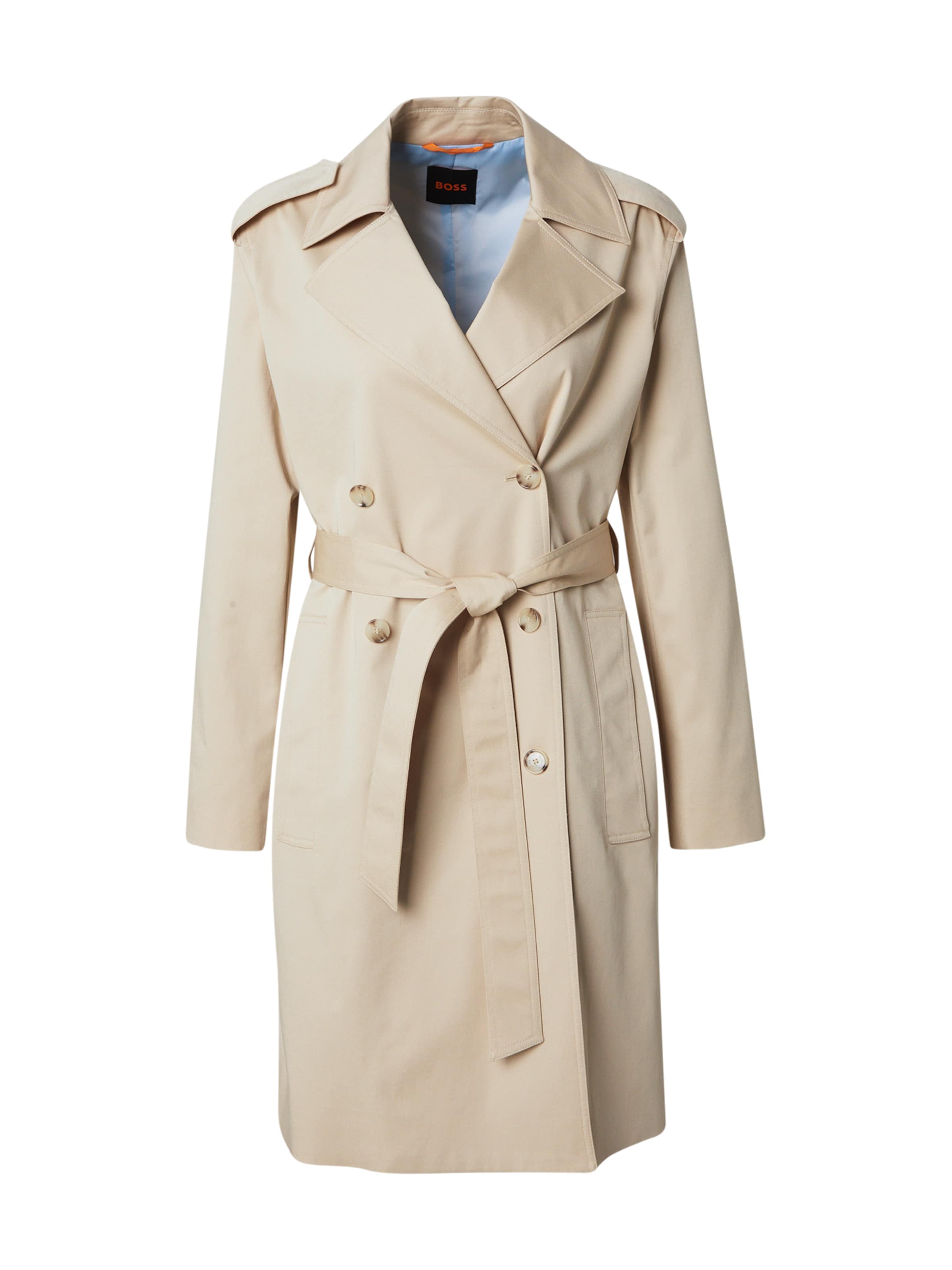 BOSS Преходно палто 'C_Cotrench' в бежово: отпред