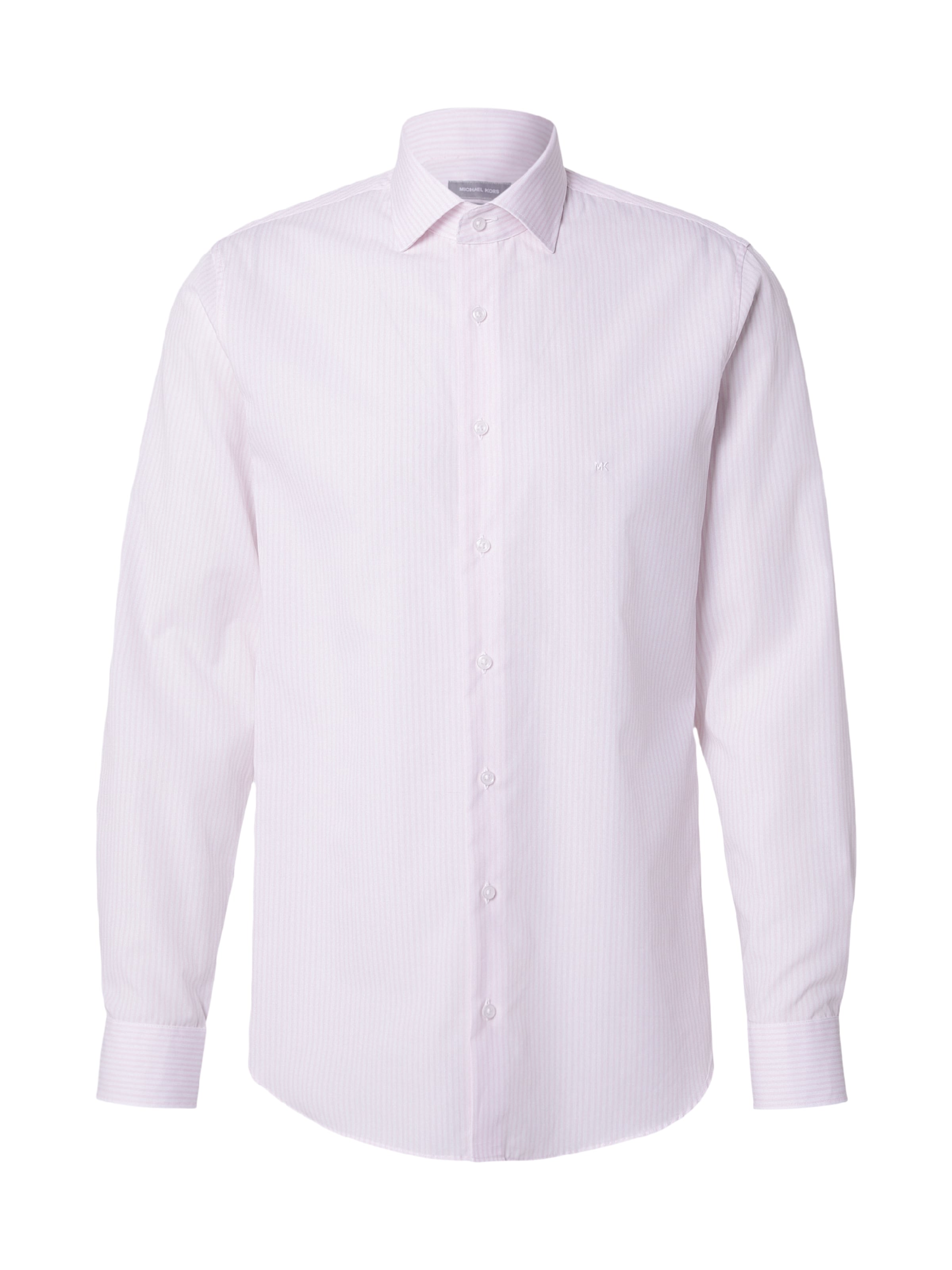 Michael Kors Слим Деловая рубашка 'CAMDEN' в Ярко-розовый: спереди