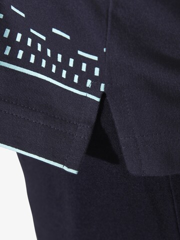 Jan Vanderstorm Pyjama kort 'Rudewin' in Blauw
