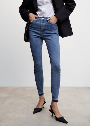 MANGO Skinny Jeans 'Newanne' in Blue: front