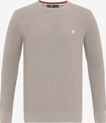 DENIM CULTURE Pullover 'ALJAMAIN' in Braun: predná strana