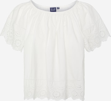 Gap Petite Blouse in White: front