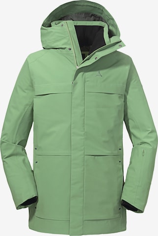 Parka di mezza stagione 'Shoredrive' di Schöffel in verde: frontale