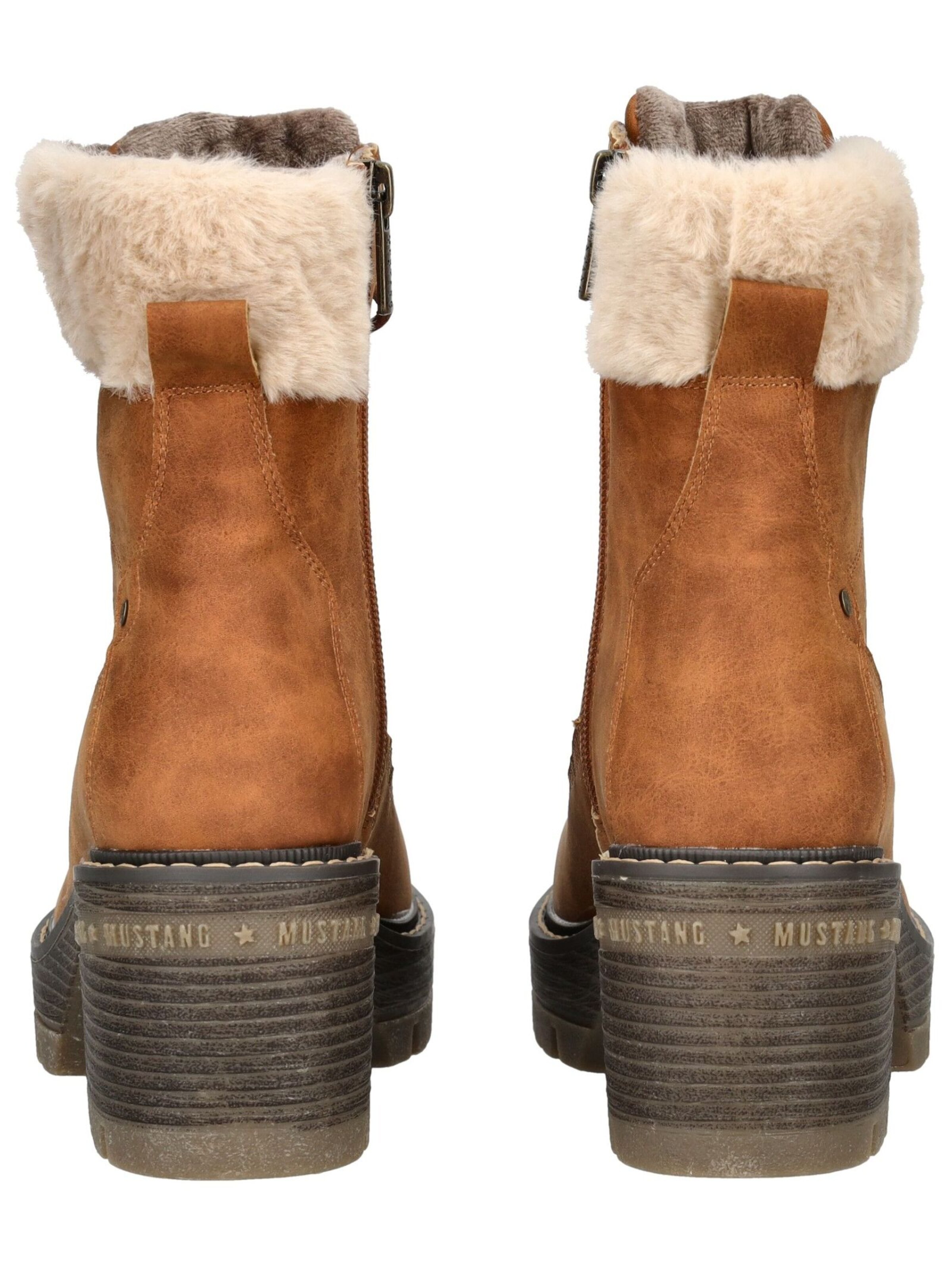 MUSTANG Lace-up bootie in Brown