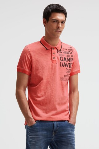 CAMP DAVID Shirt in Orange: front