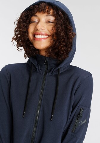 ALPENBLITZ Zip-Up Hoodie in Blue