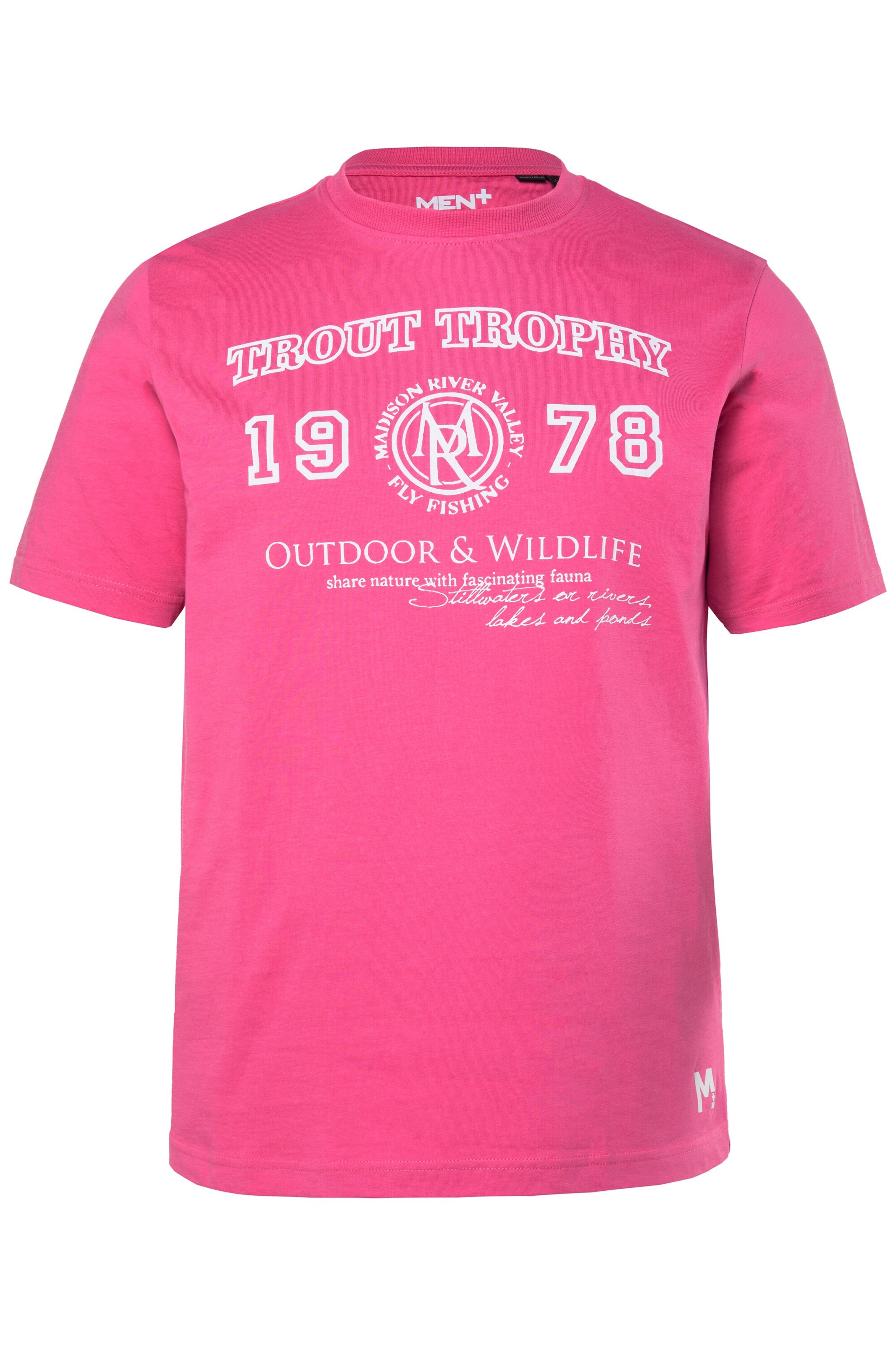 Men Plus Shirt in Pink: front