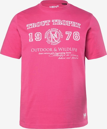 Men Plus Shirt in Pink: front