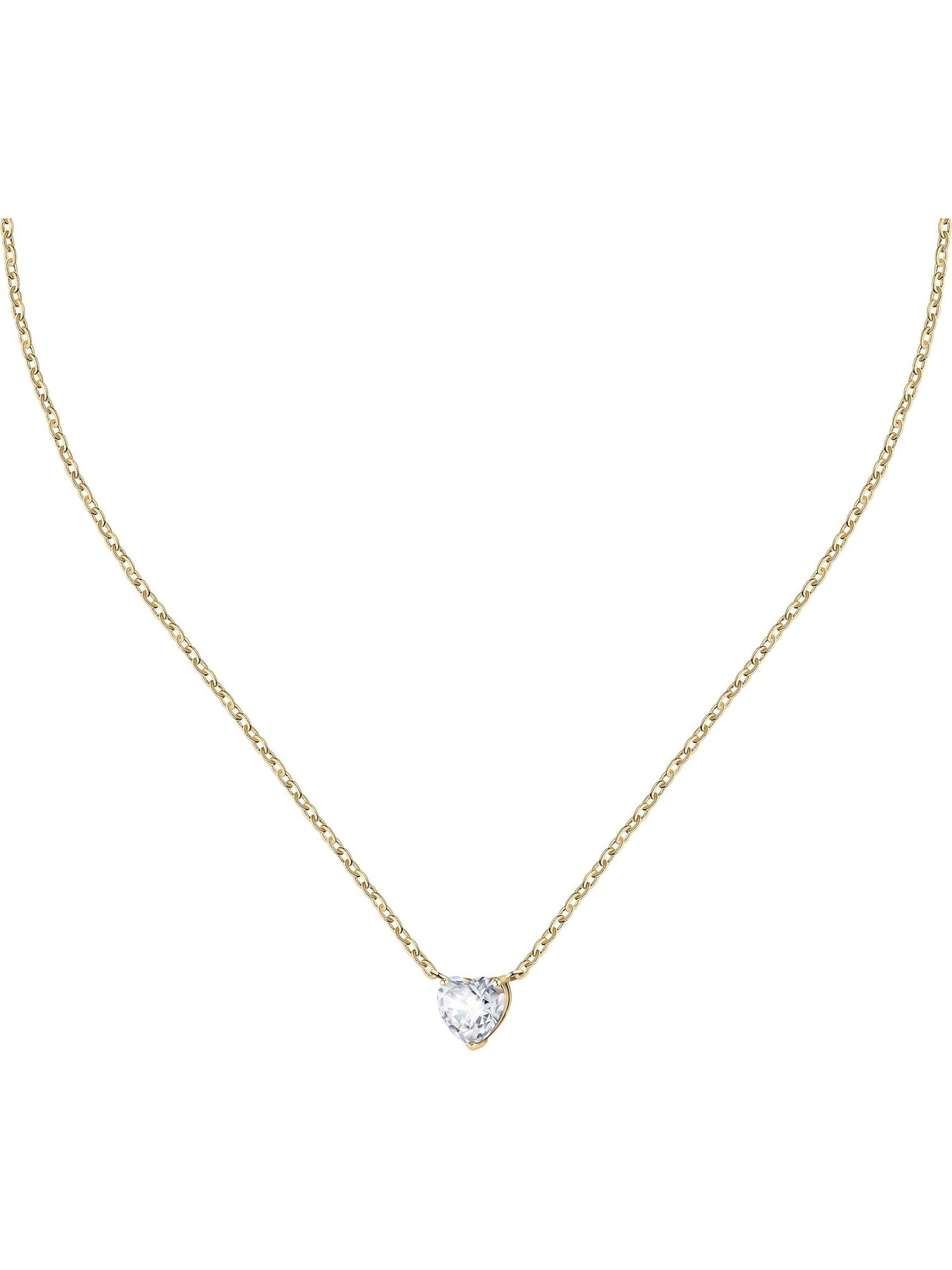 La Petite Story Necklace in Gold: front