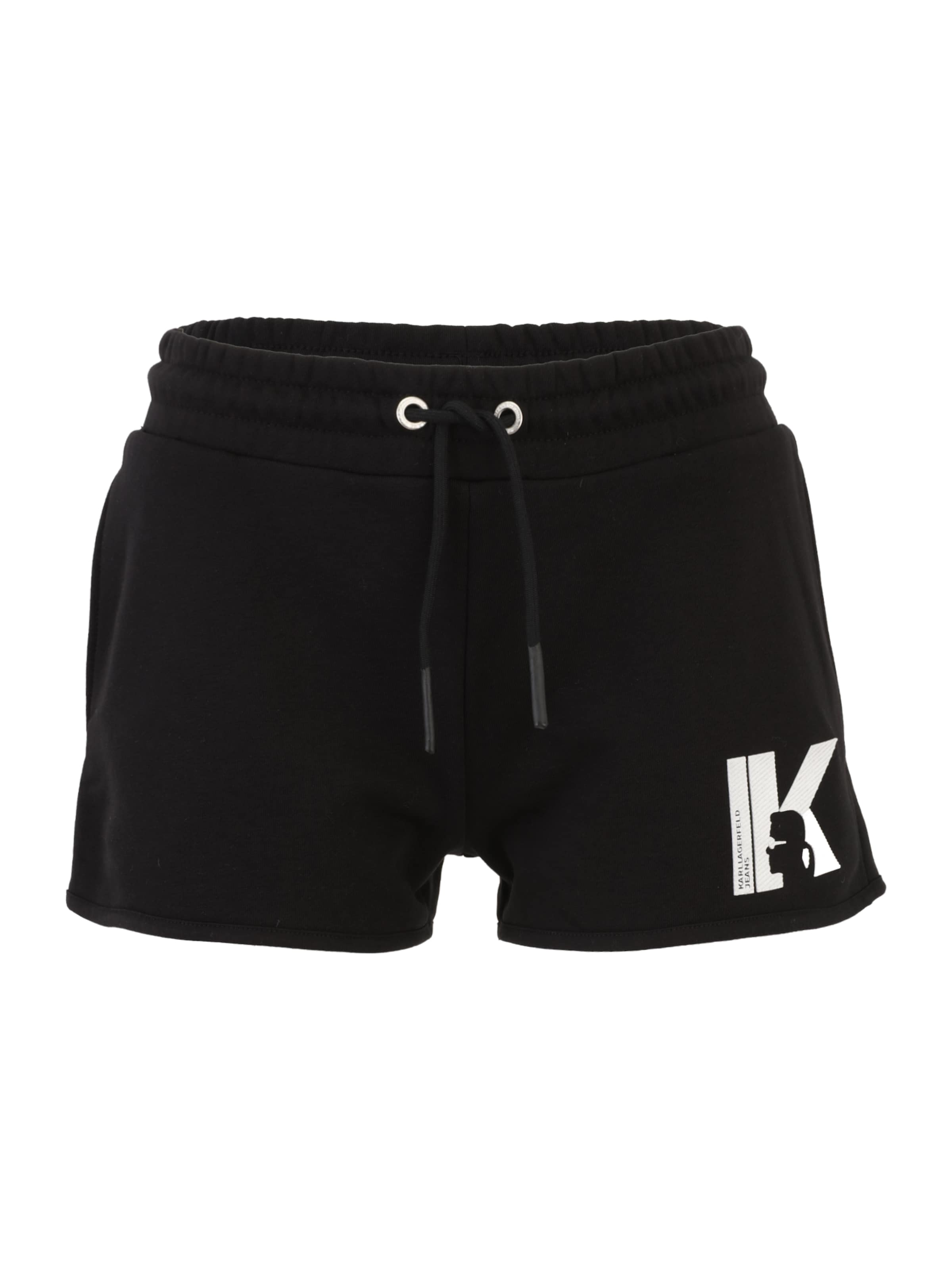 Regular Pantalon KARL LAGERFELD JEANS en noir : devant