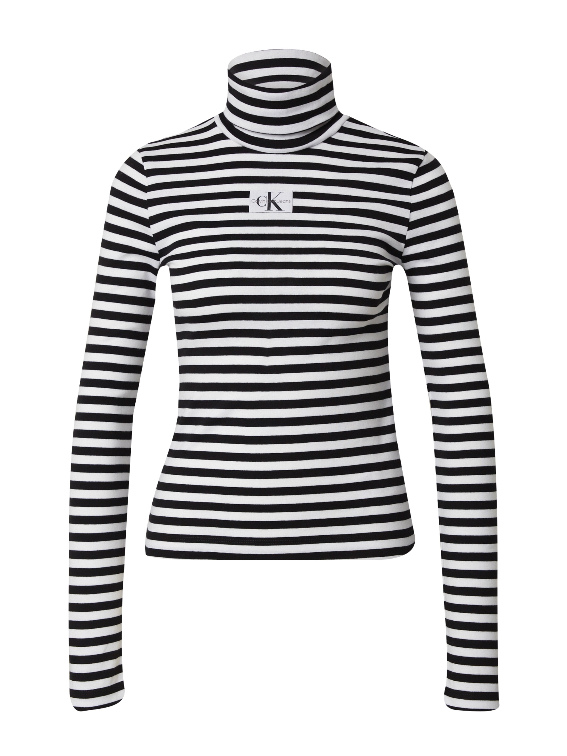 Calvin Klein Jeans Shirt in Zwart: voorkant