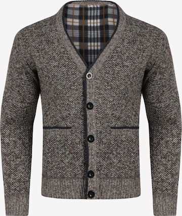 Youthup Knit Cardigan in Brown: front