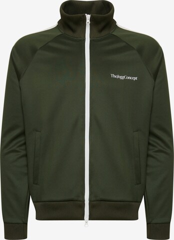 The Jogg Concept Zip-Up Hoodie in Green: front