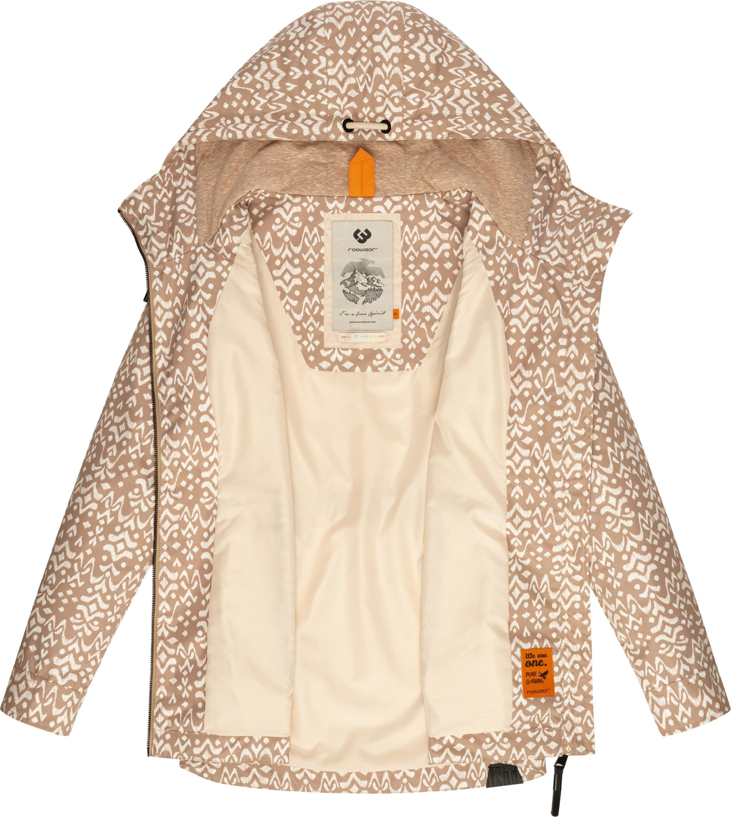 Ragwear Weatherproof jacket 'Zuzka' in Beige