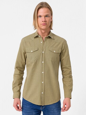 Slim fit Camicia di By Diess Collection in giallo