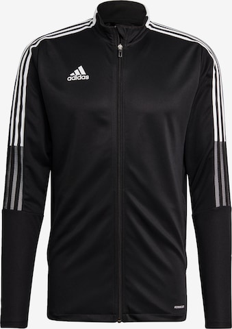 ADIDAS SPORTSWEAR Athletic Jacket 'Tiro 21' in Black: front