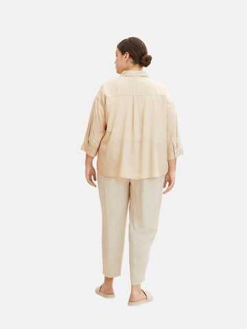 Tom Tailor Women + Bluse in Beige