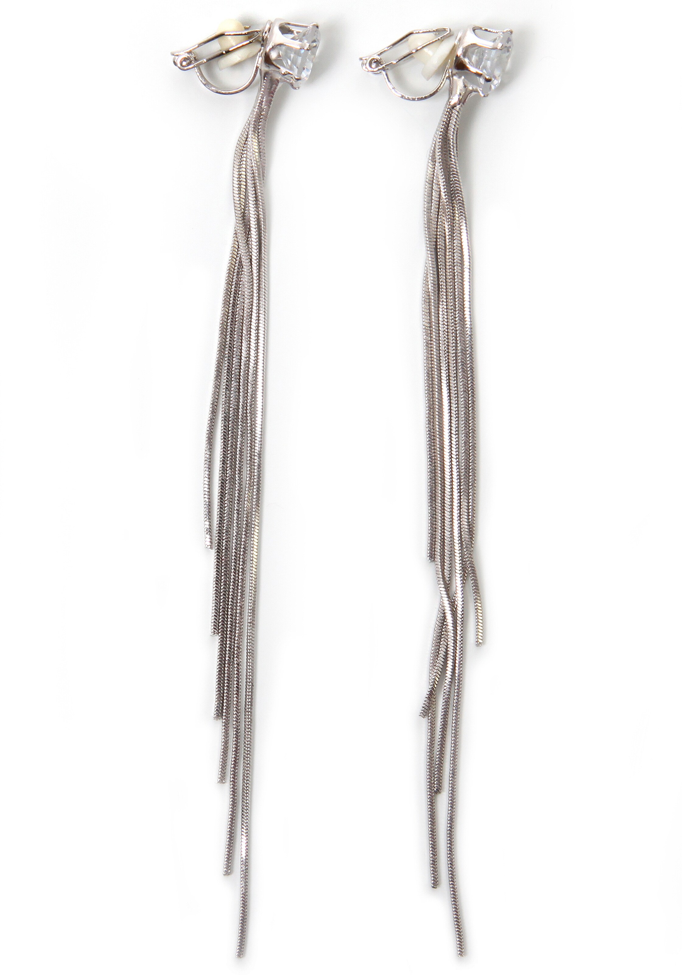 J. Jayz Ohrringe in Grau: Vorderseite