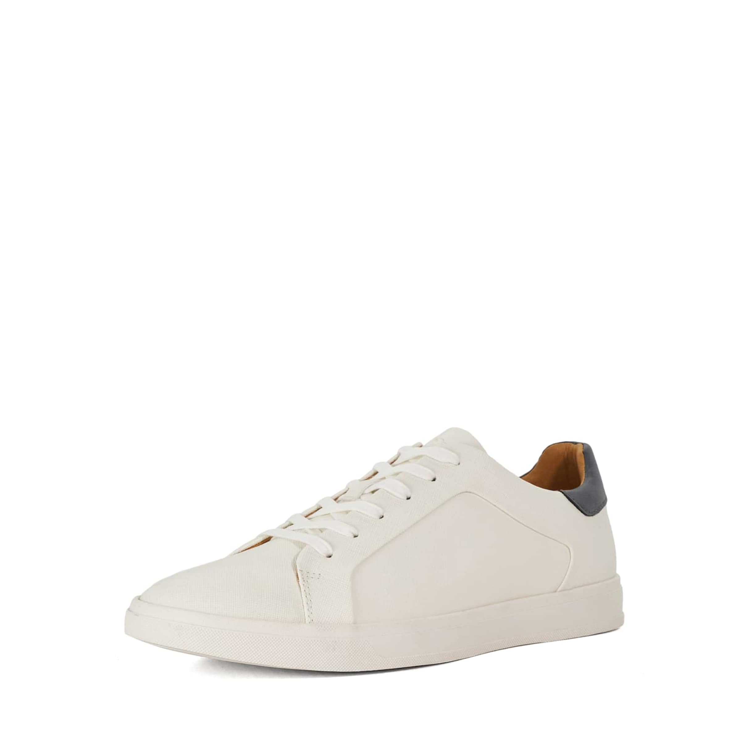Dune LONDON Sneakers laag 'Traces' in Wit: voorkant