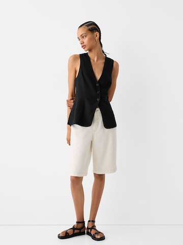 Bershka Suit vest in Black