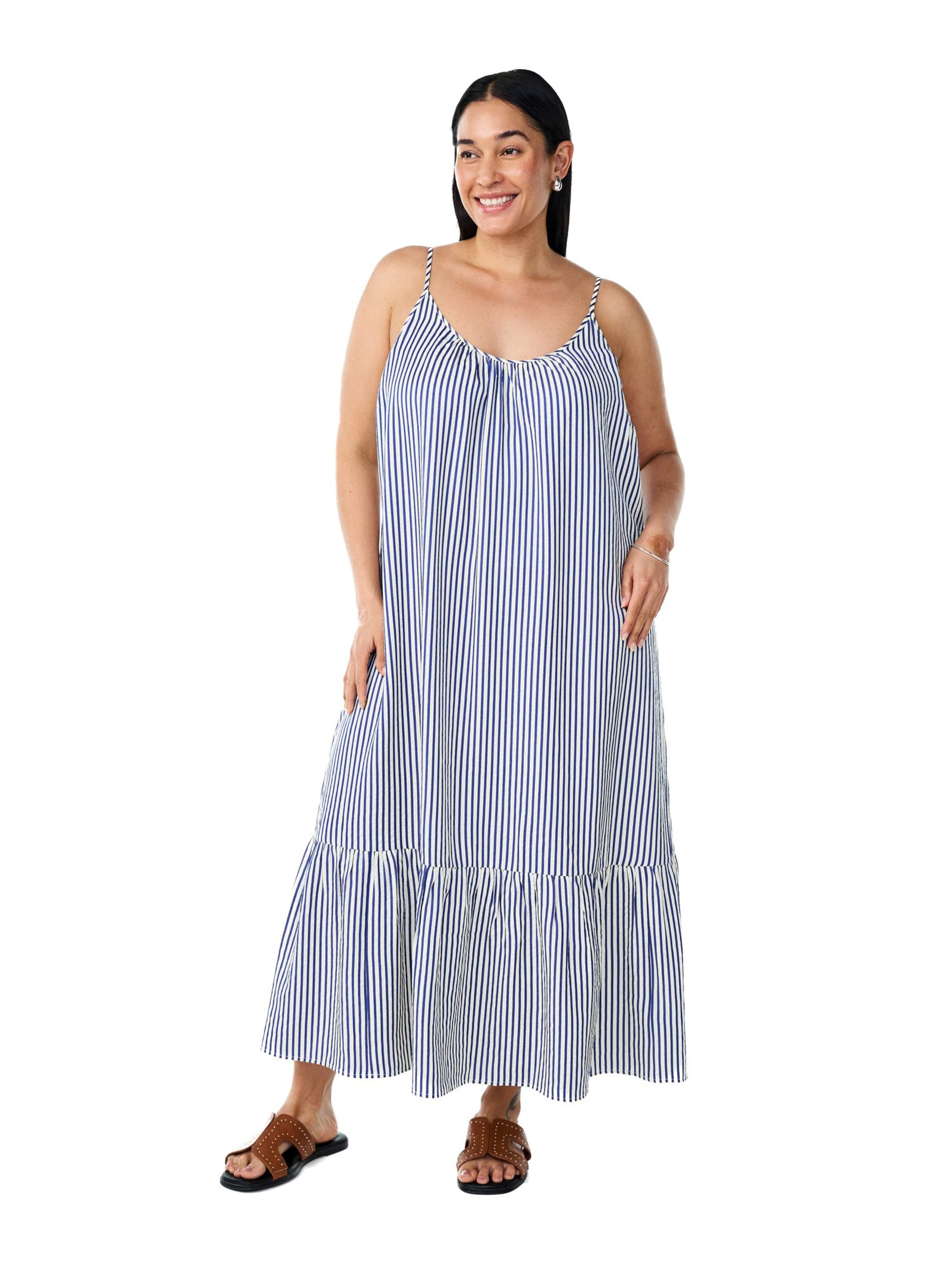 Zizzi Kleid 'Canavas' in Blau