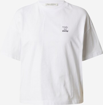 T-shirt Marc O'Polo en blanc : devant