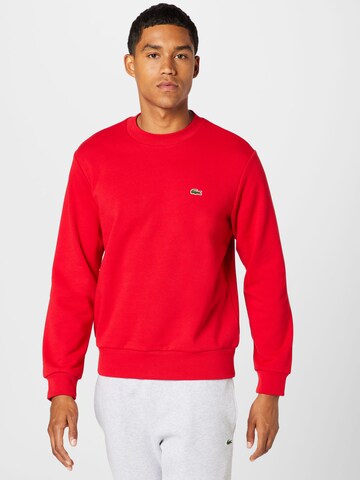 LACOSTE - Sudadera en rojo: frente