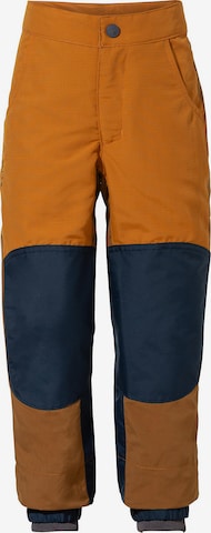 VAUDE Tapered Outdoor Pants 'Caprea' in Brown: front