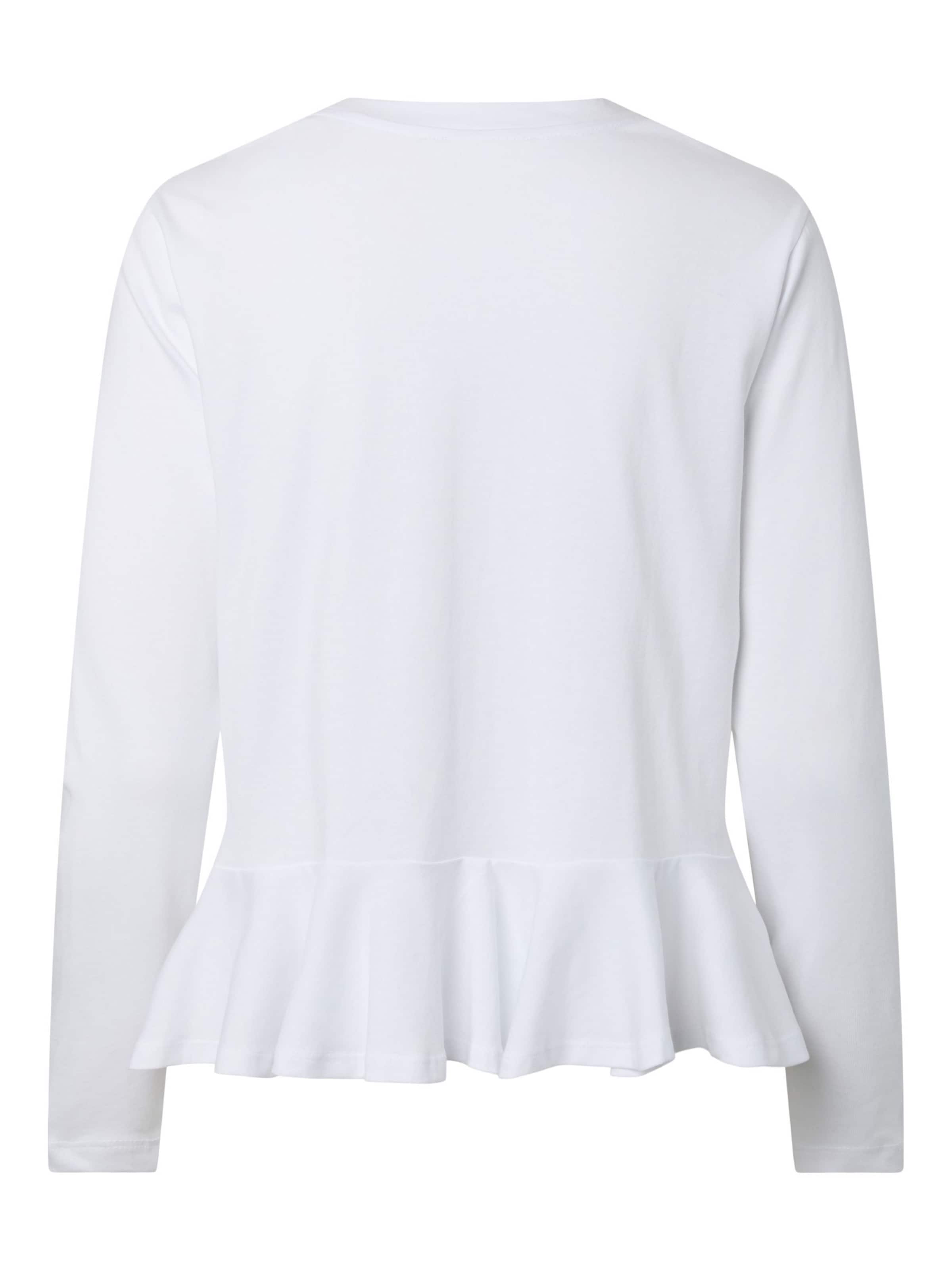 Maglietta 'PCDANILLA PEPLUM' di PIECES in bianco