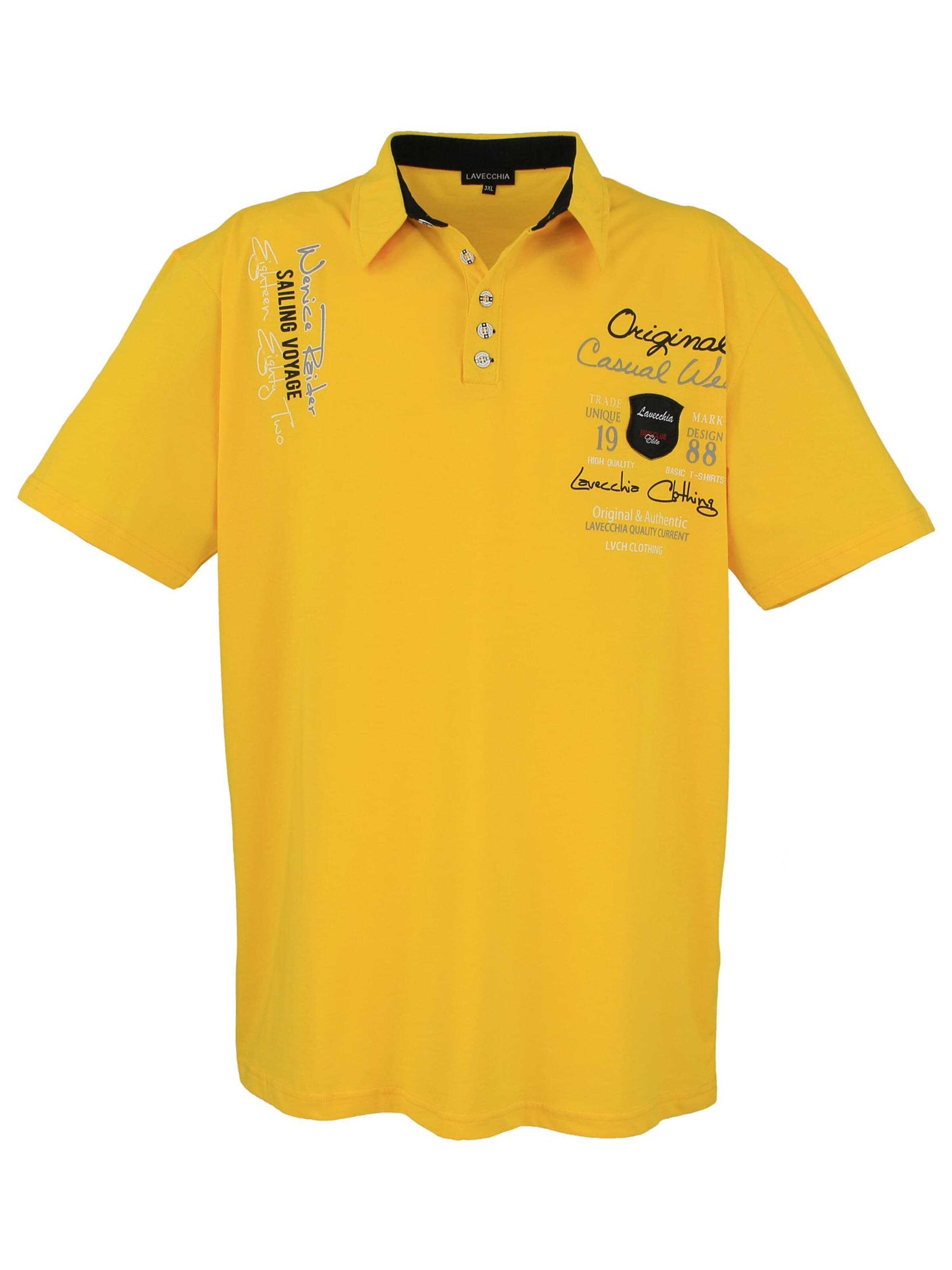Lavecchia Shirt 'LV-610 Übergrößen'‌ in Gelb: Vorderseite