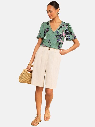 love & roses Majica | zelena / meta / roza / črna barva, Prikaz izdelka