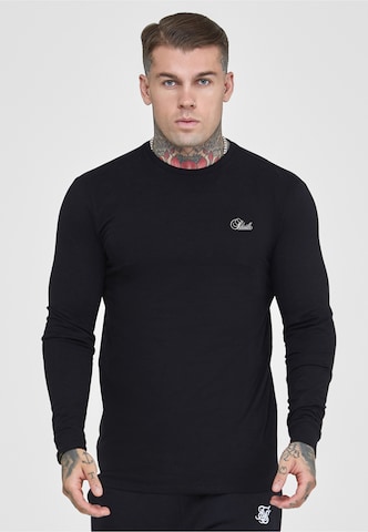 SikSilk Koszulka 'Essentials' w kolorze czarny: przód
