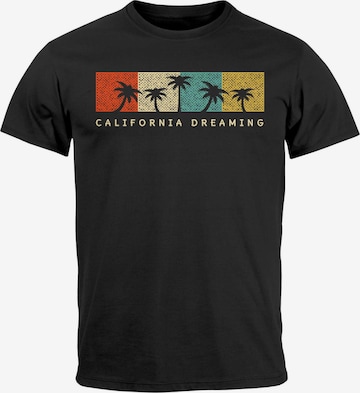 Neverless Shirt 'California Dreaming' in Black: front
