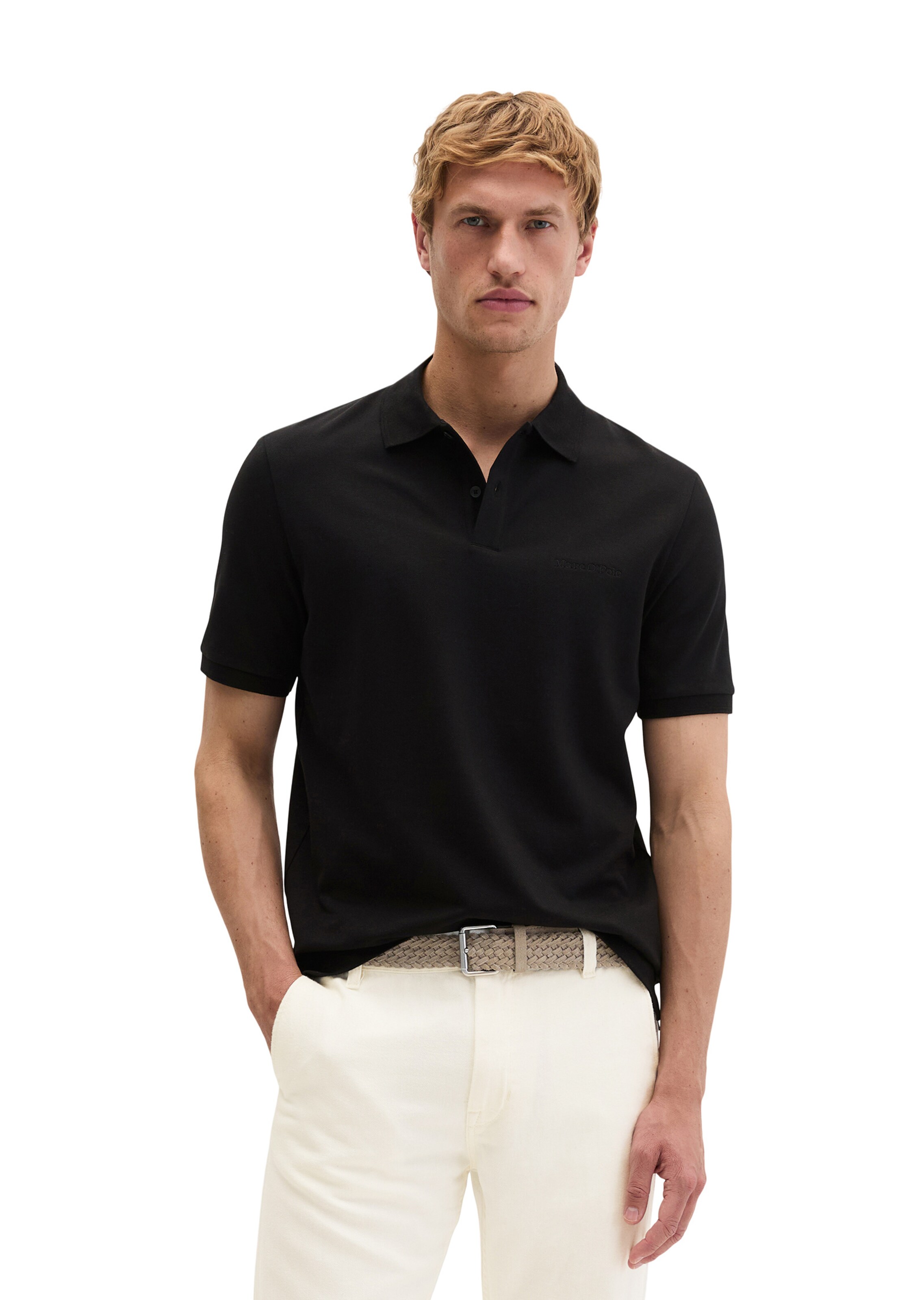 Marc O'Polo Shirt in Zwart: voorkant