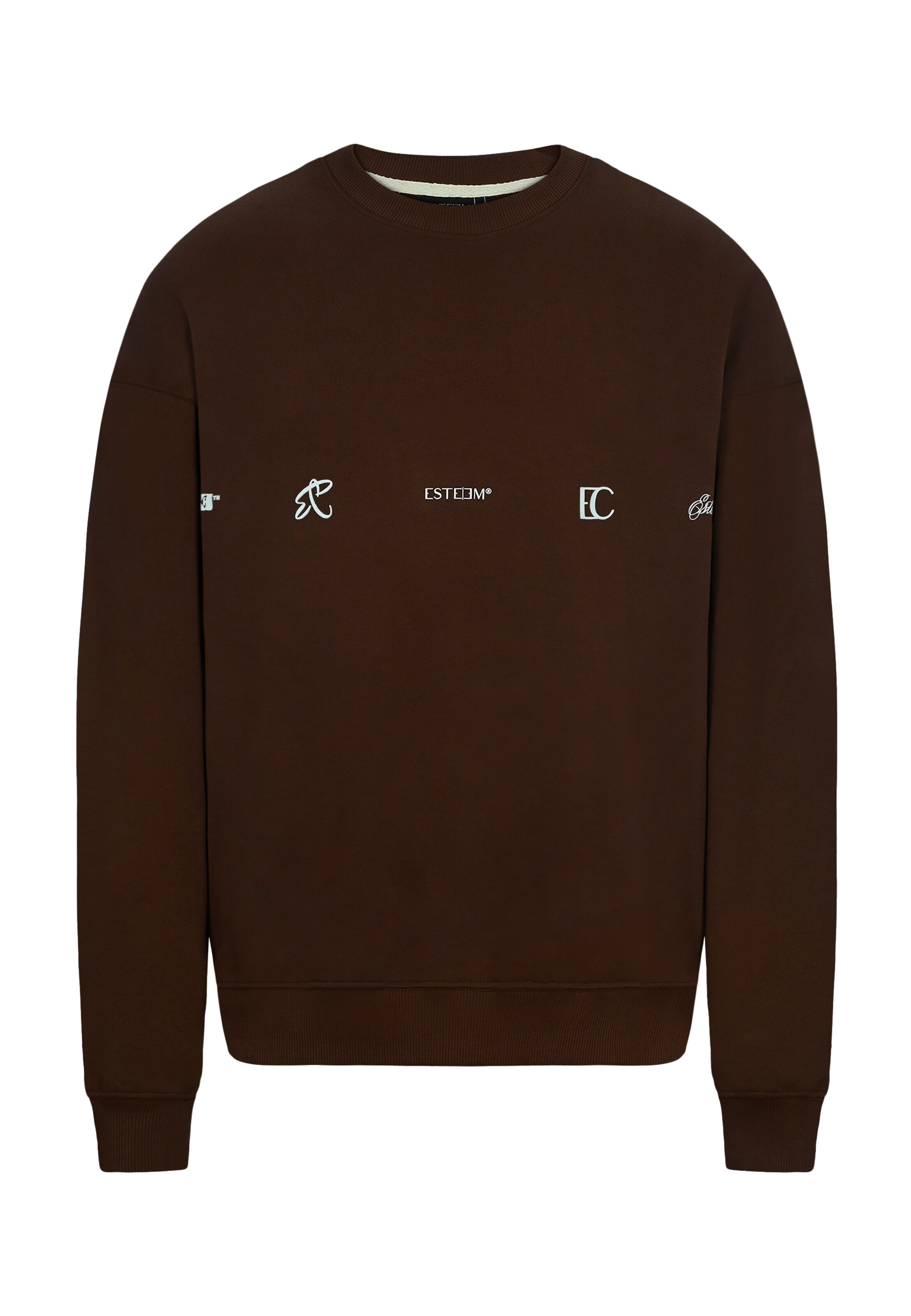 ESTEEM Sweatshirt in Bruin: voorkant