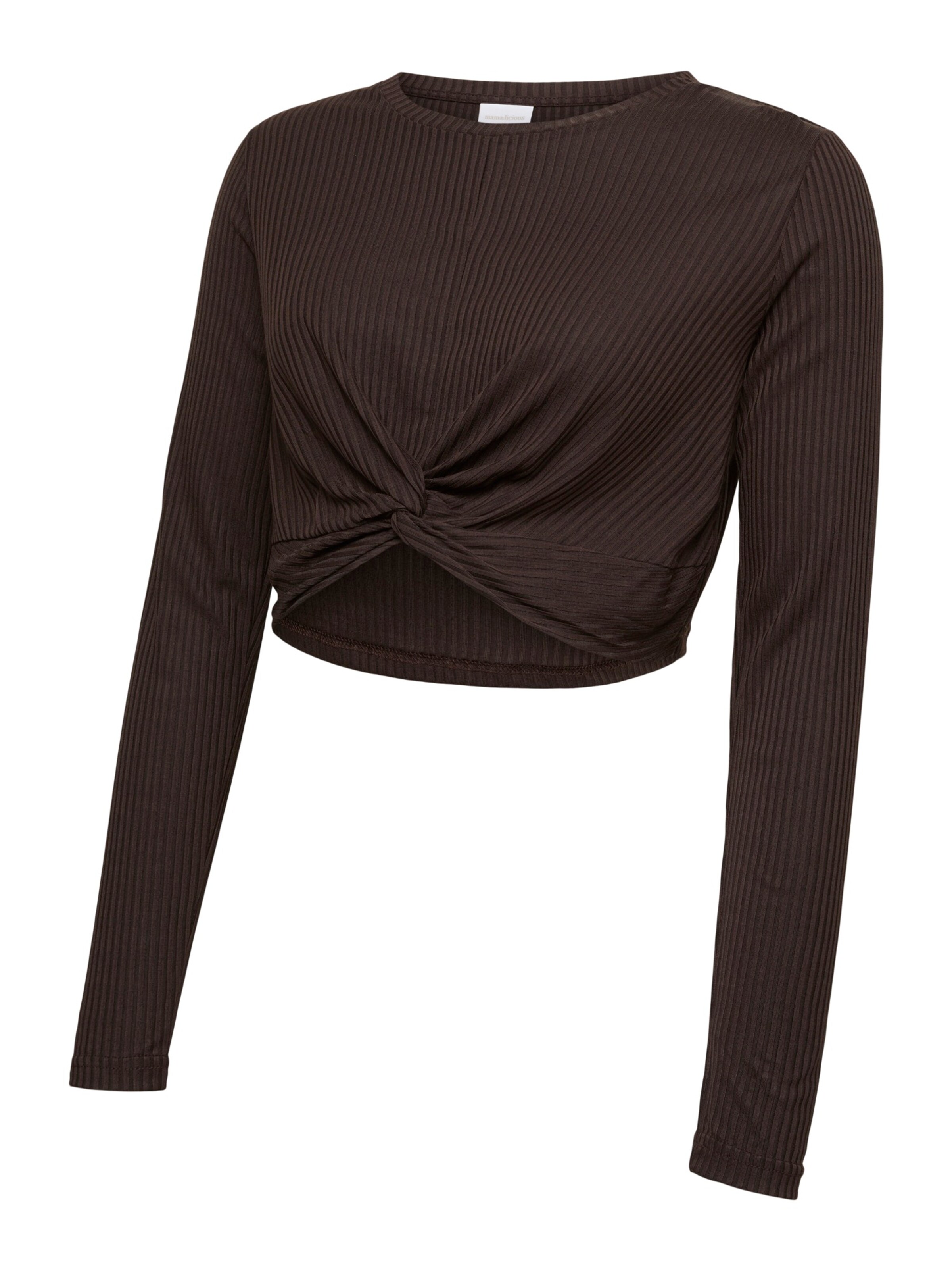 MAMALICIOUS Shirt 'MLANLI' in Bruin: voorkant