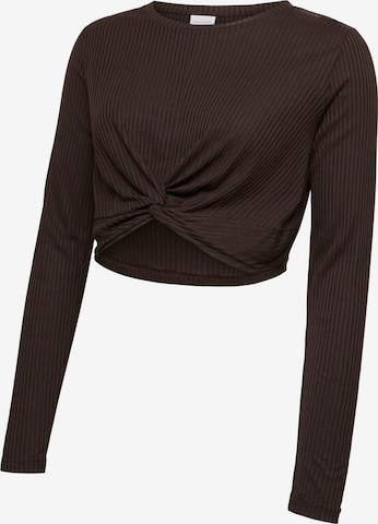 MAMALICIOUS Shirt 'MLANLI' in Bruin: voorkant