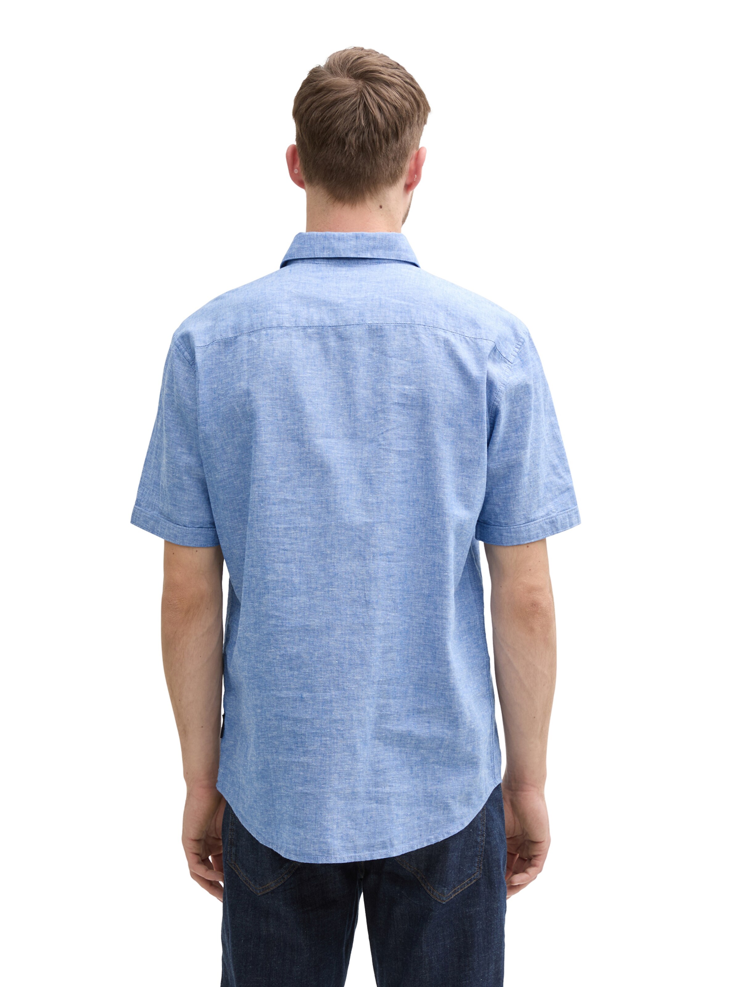 TOM TAILOR Rovný strih Košeľa - Modrá