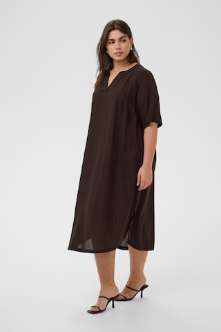 KAFFE CURVE Kleid 'KCmille' in Braun
