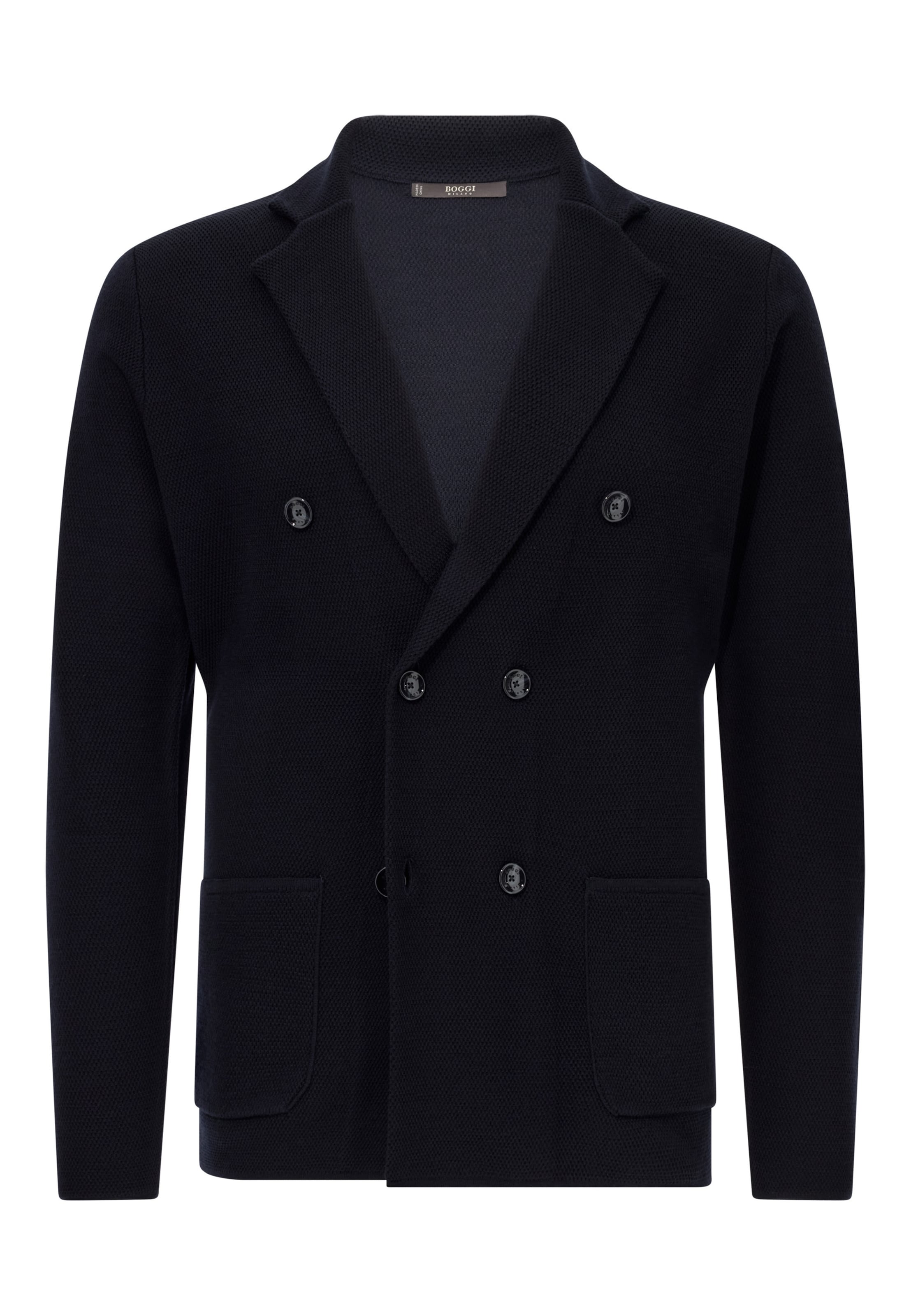 Boggi Milano Strickjacke in Blau: Vorderseite