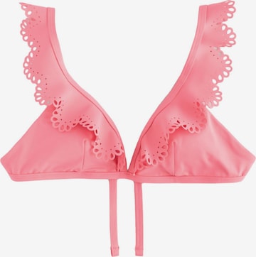 Next Kolmio Bikinitoppi värissä vaaleanpunainen: etupuoli