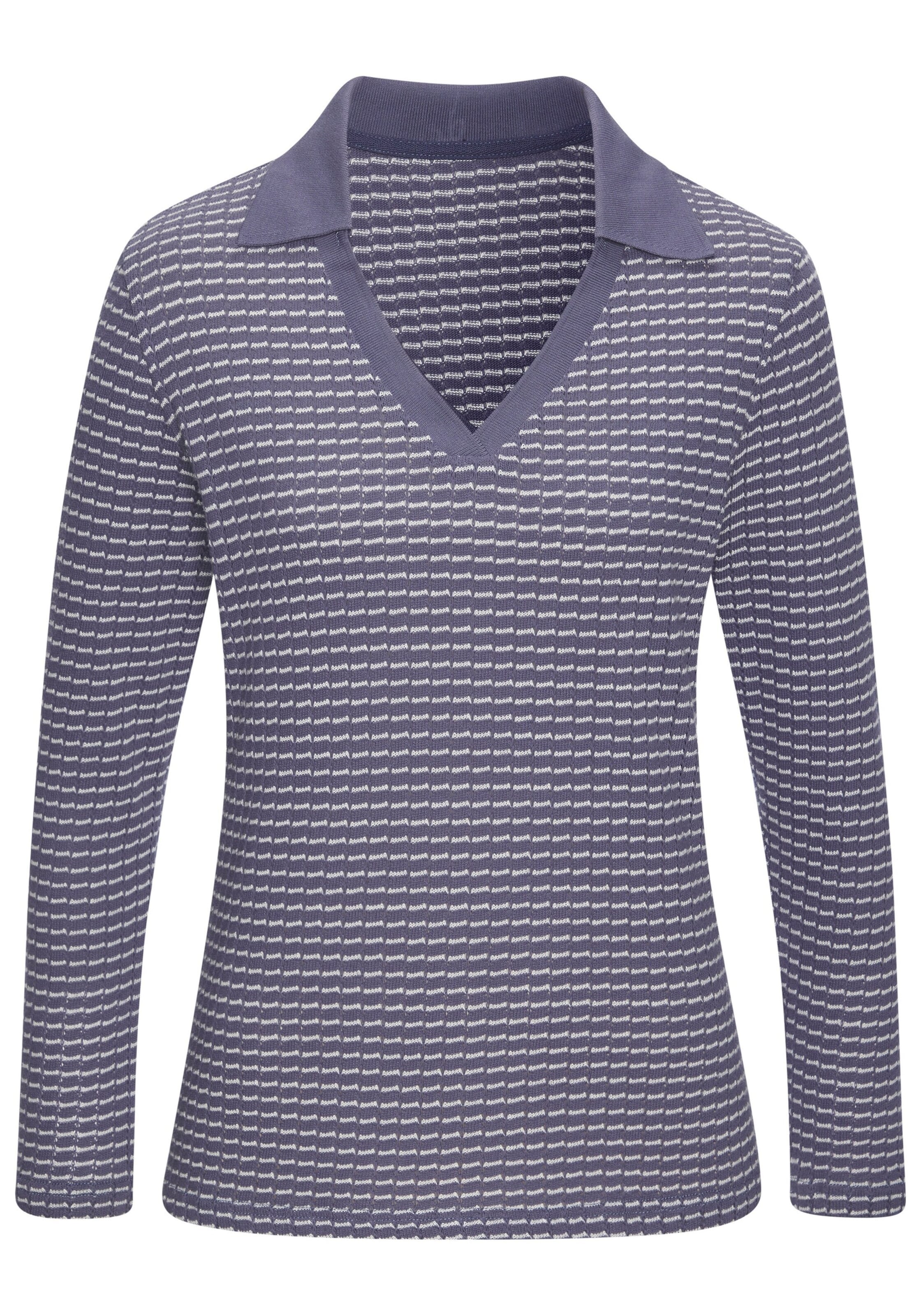 VIVANCE Μπλουζάκι σε μπλε βιολετί / λευκό, Άποψη προϊόντος