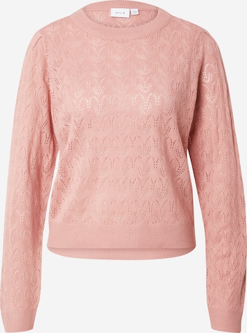 VILA Sweater 'MILLE' in Pink: front