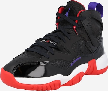 Sneaker înalt 'Jumpman' de la Jordan pe negru: față