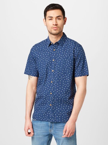 MUSTANG Regular fit Button Up Shirt 'Collin' in Blue: front