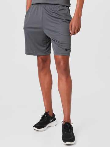 NIKE Regular Workout Pants '6.0' in Grey: front